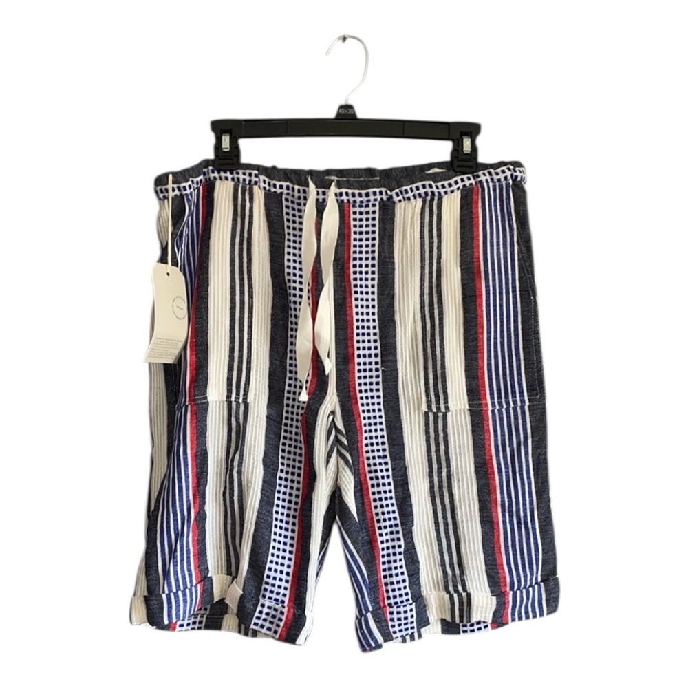 Lemlem Gauzy striped Bermuda shorts